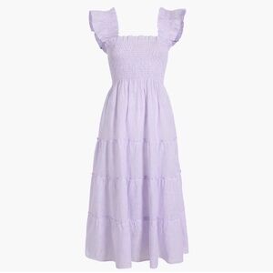 Hill House Ellie Nap Dress Lilac Striped Size M